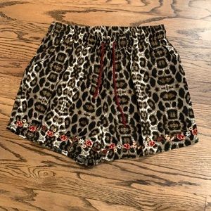 Never worn! Comfy cheetah print shorts